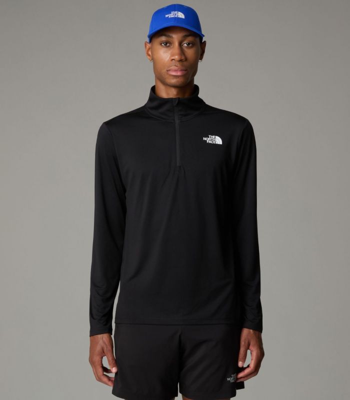 Compra online Camiseta The North Face de manga larga con cremallera de 1/4 24/7 Hombre TNF Black en oferta al mejor precio