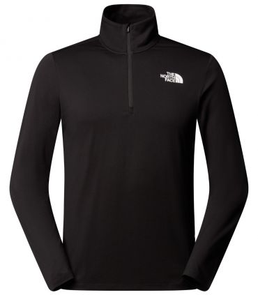 Camiseta The North Face de manga larga con cremallera de 1/4 24/7 Hombre TNF Black