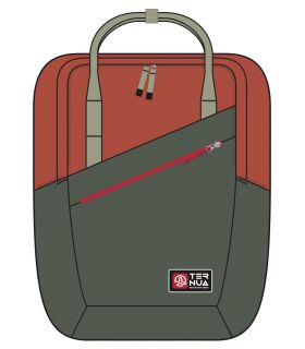 Mochila Ternua Red Bay 18 Deep Ginger Deep Forest
