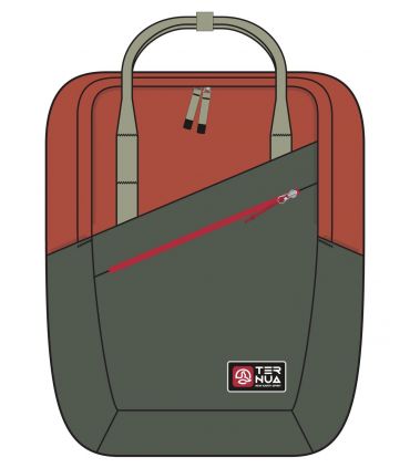 Mochila Ternua Red Bay 18 Deep Ginger Deep Forest