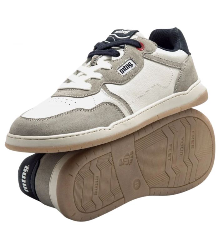 Compra online Zapatillas Mustang Free Miami Hombre Suede Off White en oferta al mejor precio