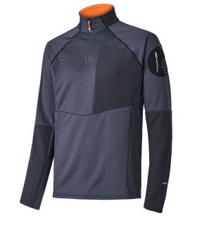 Camiseta Ternua Ragger 1/2 Zip Hombre Whales Grey