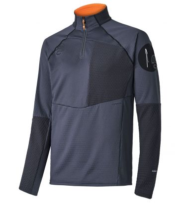 Camiseta Ternua Ragger 1/2 Zip Hombre Whales Grey