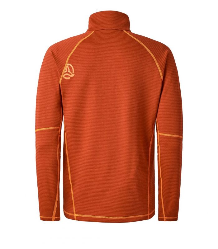 Compra online Camiseta Ternua Momhill 1/2 Zip Hombre Deep Ginger en oferta al mejor precio