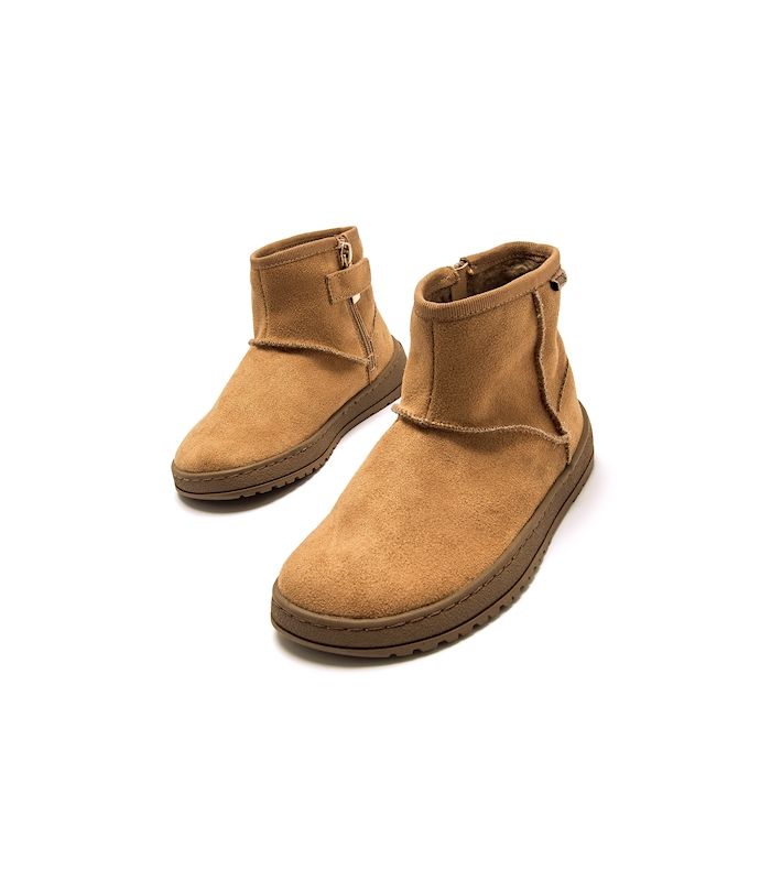 Compra online Botines Mustang Free Alaska Niña Nuez Cuero en oferta al mejor precio