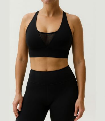 Top Sontress Rejilla MP439-5 Mujer Negro