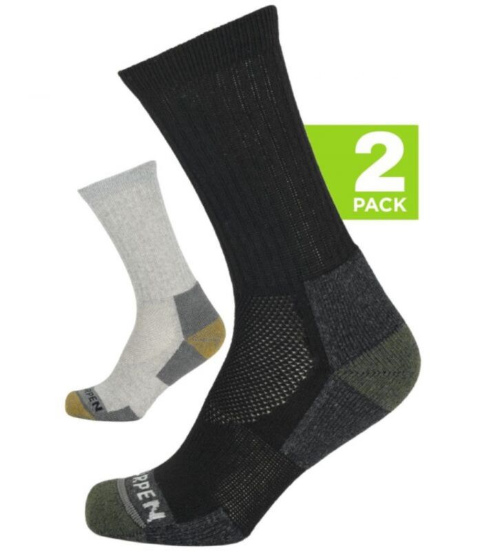 Compra online Calcetines Lorpen T2 2 Pack Wool Hike Crew Black Light Granite en oferta al mejor precio