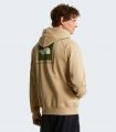Compra online Sudadera The North Face con capucha y manga raglán NSE Box Hombre Khaki Stone en oferta al mejor precio
