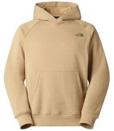 Sudadera The North Face con capucha y manga raglán NSE Box Hombre Khaki Stone