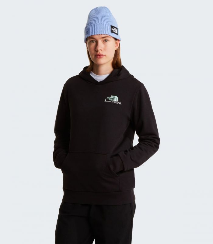 Compra online Sudadera The North Face Monte Regular Hoodie Graphic Mujer TNF Black en oferta al mejor precio