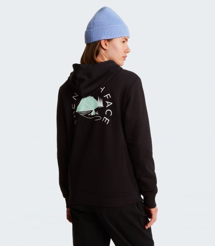 Compra online Sudadera The North Face Monte Regular Hoodie Graphic Mujer TNF Black en oferta al mejor precio
