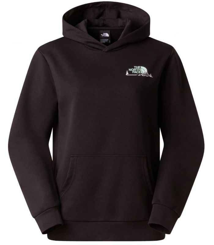 Compra online Sudadera The North Face Monte Regular Hoodie Graphic Mujer TNF Black en oferta al mejor precio