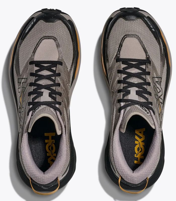 Compra online Zapatillas Hoka Mafate 5 Hombre Cement Black en oferta al mejor precio