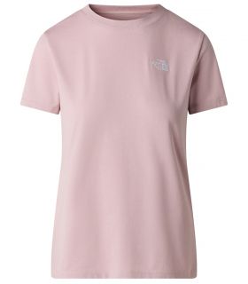 Camiseta entallada The North Face Simple Dome Evolution Mujer Metal Pink