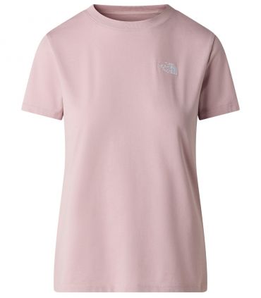 Camiseta entallada The North Face Simple Dome Evolution Mujer Metal Pink