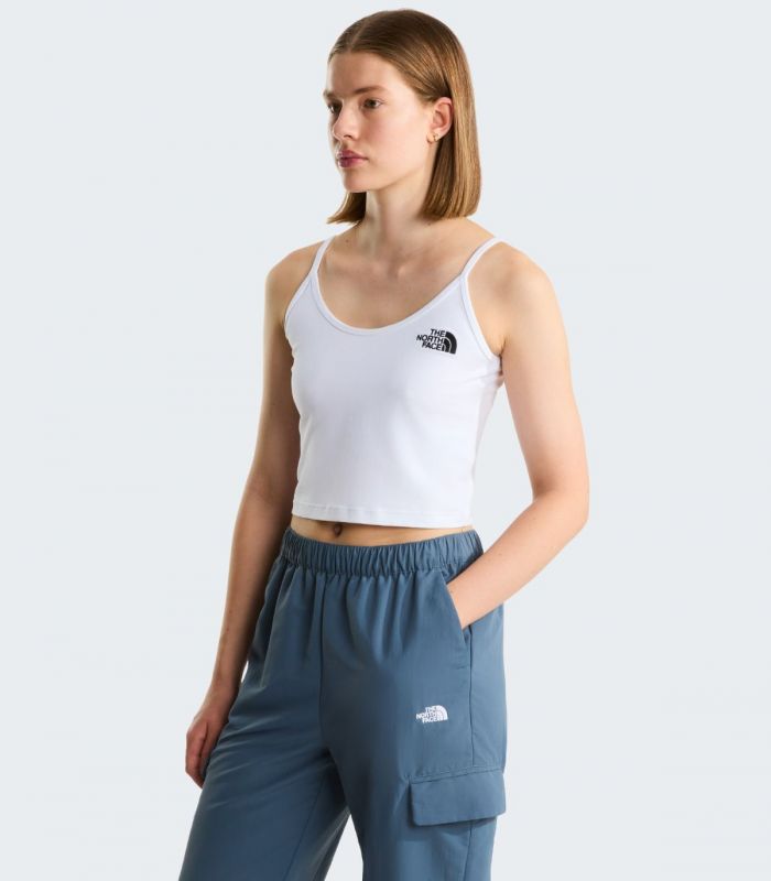Compra online Top The North Face Corto De Tirantes Mujer TNF White en oferta al mejor precio