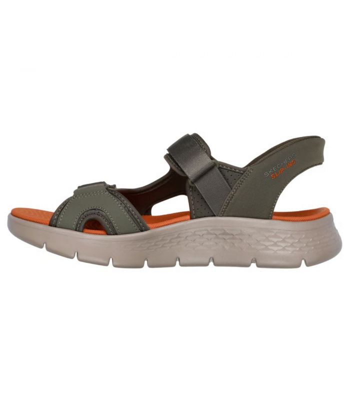 Compra online Sandalias Skechers Skechers Slip-ins GO WALK Flex SD Easy Entry Hombre Oliva en oferta al mejor precio