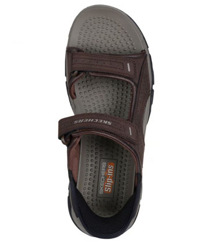 Compra online Sandalias Skechers Slip-ins Relaxed Fit Tresmen Reece Hombre Chocolate en oferta al mejor precio