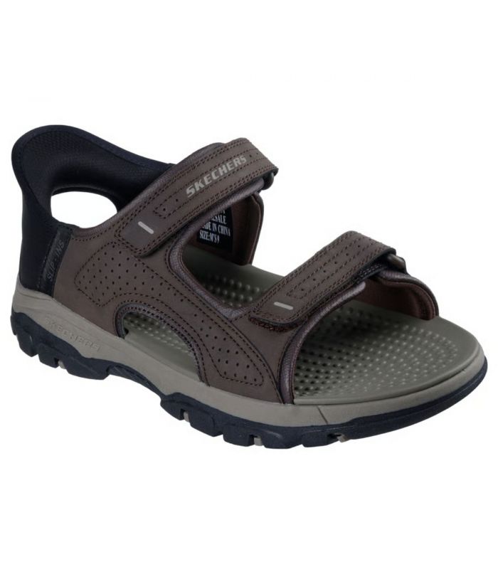 Compra online Sandalias Skechers Slip-ins Relaxed Fit Tresmen Reece Hombre Chocolate en oferta al mejor precio