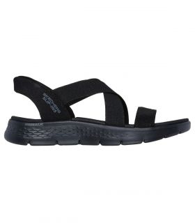 Sandalias Skechers Slip-ins: GO WALK Flex Sandal - Glimmer Mujer Negro