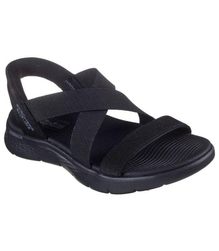 Compra online Sandalias Skechers Slip-ins: GO WALK Flex Sandal - Glimmer Mujer Negro en oferta al mejor precio