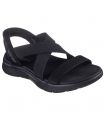 Compra online Sandalias Skechers Slip-ins: GO WALK Flex Sandal - Glimmer Mujer Negro en oferta al mejor precio