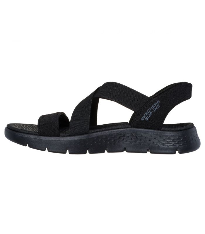 Compra online Sandalias Skechers Slip-ins: GO WALK Flex Sandal - Glimmer Mujer Negro en oferta al mejor precio