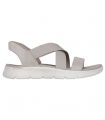 Compra online Sandalias Skechers Slip-ins: GO WALK Flex Sandal - Glimmer Mujer Taupe en oferta al mejor precio