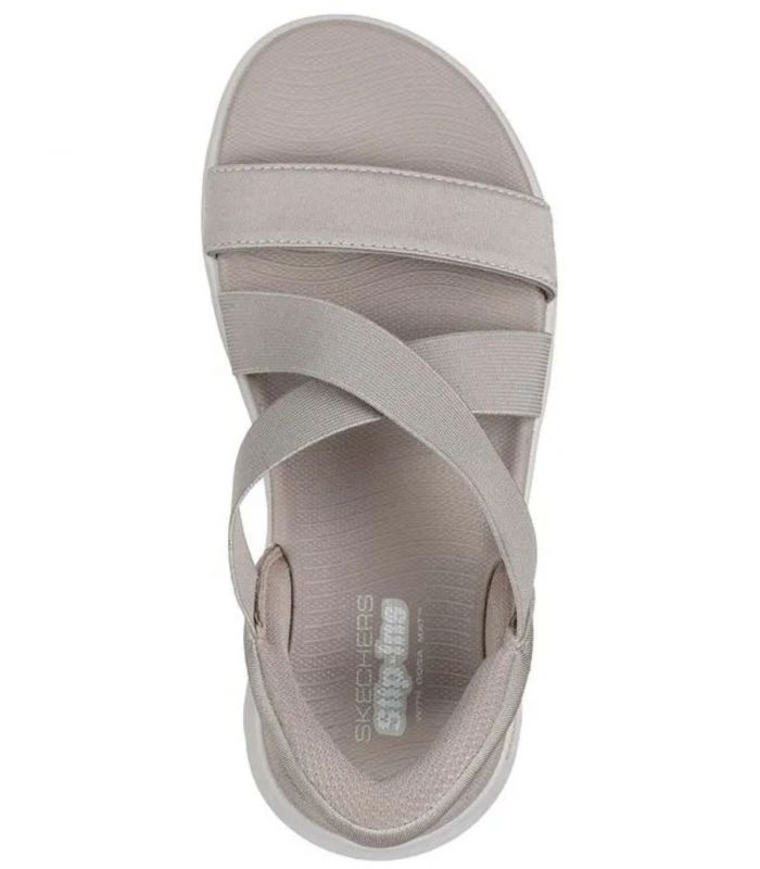 Compra online Sandalias Skechers Slip-ins: GO WALK Flex Sandal - Glimmer Mujer Taupe en oferta al mejor precio
