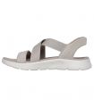 Compra online Sandalias Skechers Slip-ins: GO WALK Flex Sandal - Glimmer Mujer Taupe en oferta al mejor precio