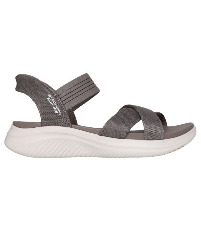 Compra online Sandalias Skechers Slip-ins Ultra Flex 3.0 Summerville Mujer Taupe Oscuro en oferta al mejor precio