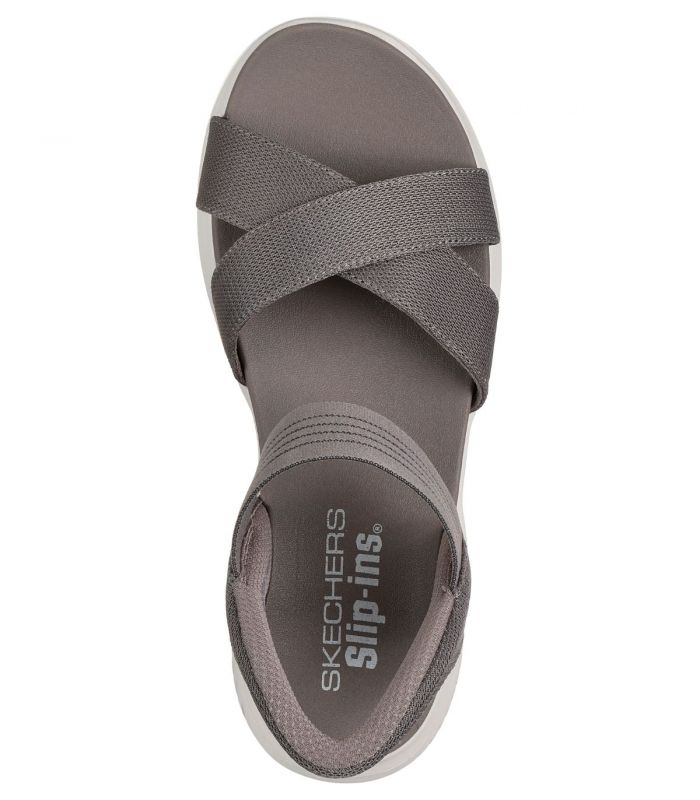 Compra online Sandalias Skechers Slip-ins Ultra Flex 3.0 Summerville Mujer Taupe Oscuro en oferta al mejor precio