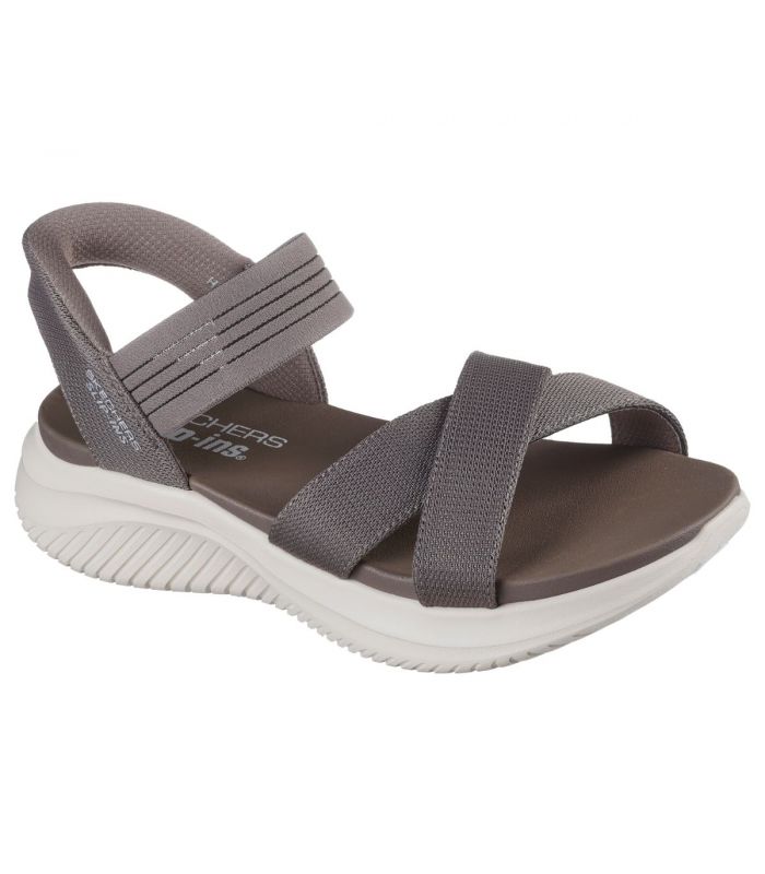 Compra online Sandalias Skechers Slip-ins Ultra Flex 3.0 Summerville Mujer Taupe Oscuro en oferta al mejor precio