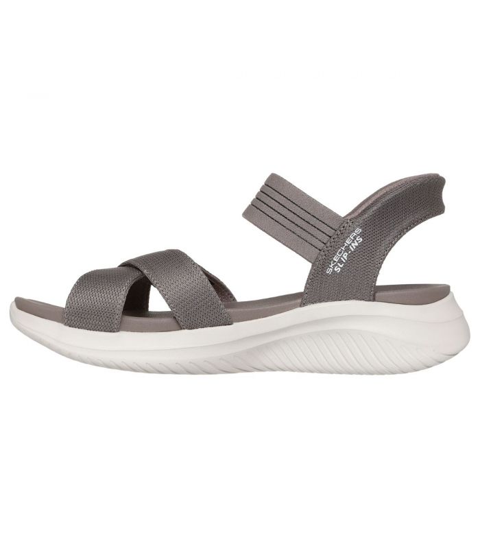 Compra online Sandalias Skechers Slip-ins Ultra Flex 3.0 Summerville Mujer Taupe Oscuro en oferta al mejor precio