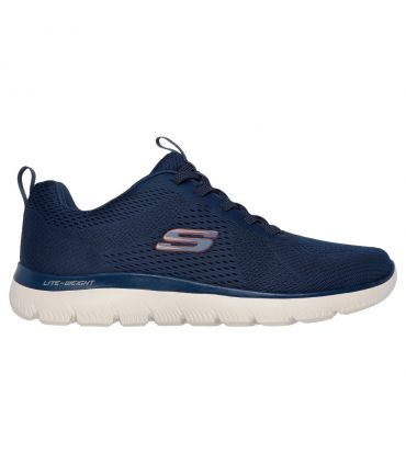 Zapatillas Skechers Summits Eckler Hombre Navy Naranja