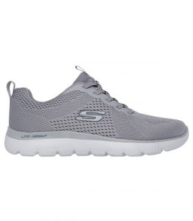 Zapatillas Skechers Summits Eckler Hombre Gris Azul