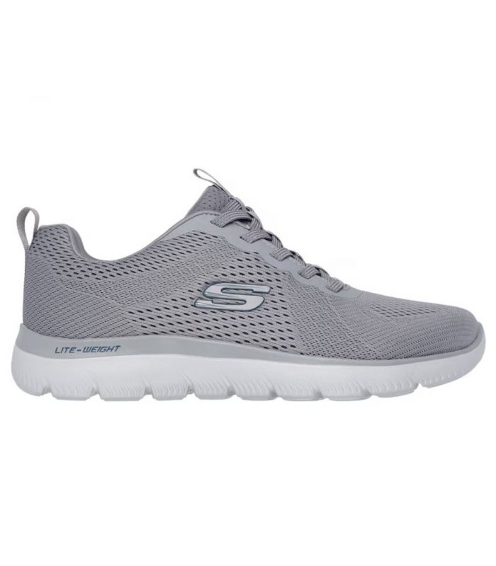 Compra online Zapatillas Skechers Summits Eckler Hombre Gris Azul en oferta al mejor precio