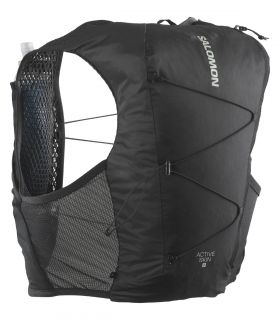 Mochila Salomon Active Skin 8 Set Black Metal