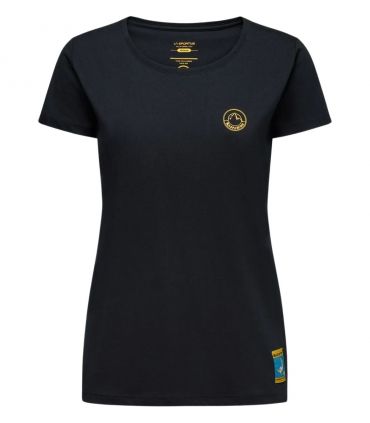Camiseta La Sportiva Climbing On The Moon Mujer Black Yellow