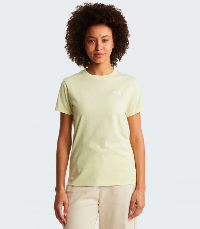 Compra online Camiseta entallada The North Face Simple Dome Evolution Mujer Lemon Mist en oferta al mejor precio