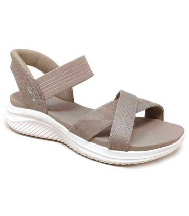 Sandalias Skechers Slip-ins Ultra Flex 3.0 Never Better Mujer Taupe