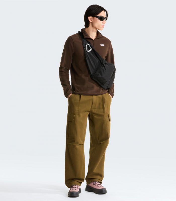 Compra online Forro Polar con cremallera de 1/4 The North Face Glacier Hombre Dark Chestnut en oferta al mejor precio