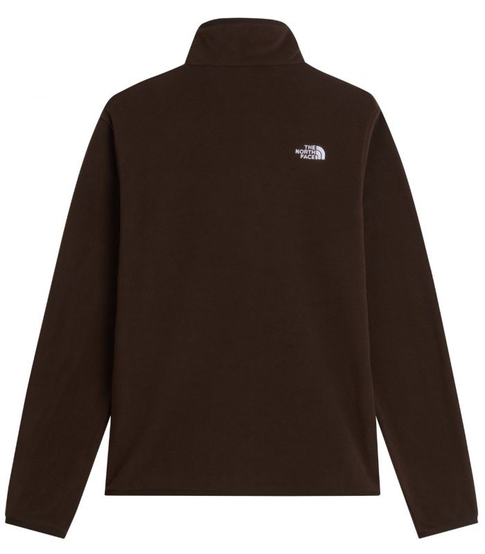 Compra online Forro Polar con cremallera de 1/4 The North Face Glacier Hombre Dark Chestnut en oferta al mejor precio