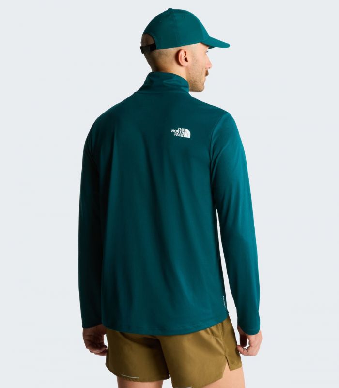 Compra online Camiseta The North Face de manga larga con cremallera de 1/4 24/7 Hombre Pacific Teal en oferta al mejor precio