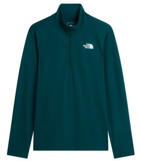Camiseta The North Face de manga larga con cremallera de 1/4 24/7 Hombre Pacific Teal