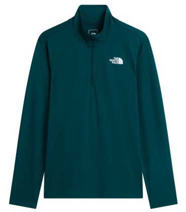 Camiseta The North Face de manga larga con cremallera de 1/4 24/7 Hombre Pacific Teal