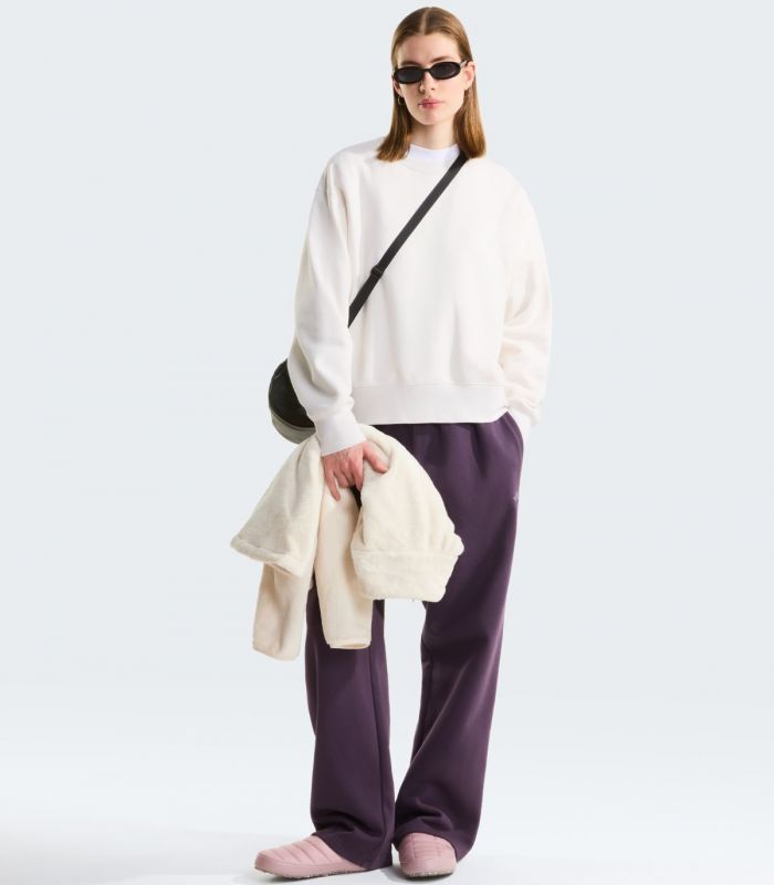 Compra online Sudadera The North Face TNF Essential Simple Dome Boxy Oversized Crew Mujer White Dune en oferta al mejor precio
