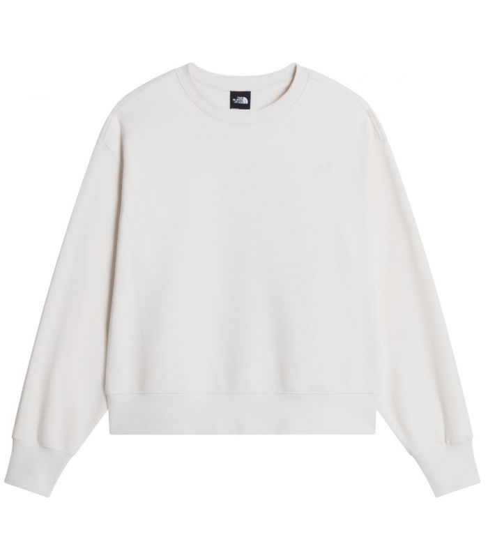Compra online Sudadera The North Face TNF Essential Simple Dome Boxy Oversized Crew Mujer White Dune en oferta al mejor precio