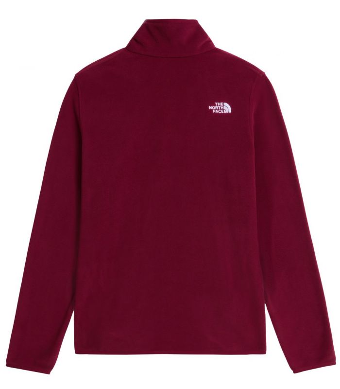 Compra online Forro polar con cremallera de 1/4 The North Face Glacier Mujer Burgundy Crush en oferta al mejor precio