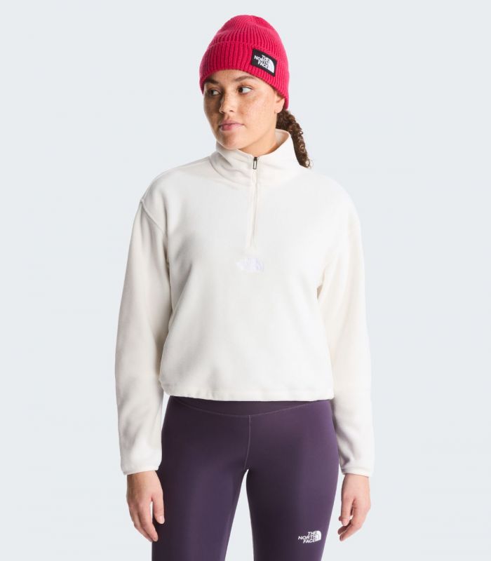 Compra online Forro Polar The North Face Novelty Logo Glacier Mujer White Dune en oferta al mejor precio